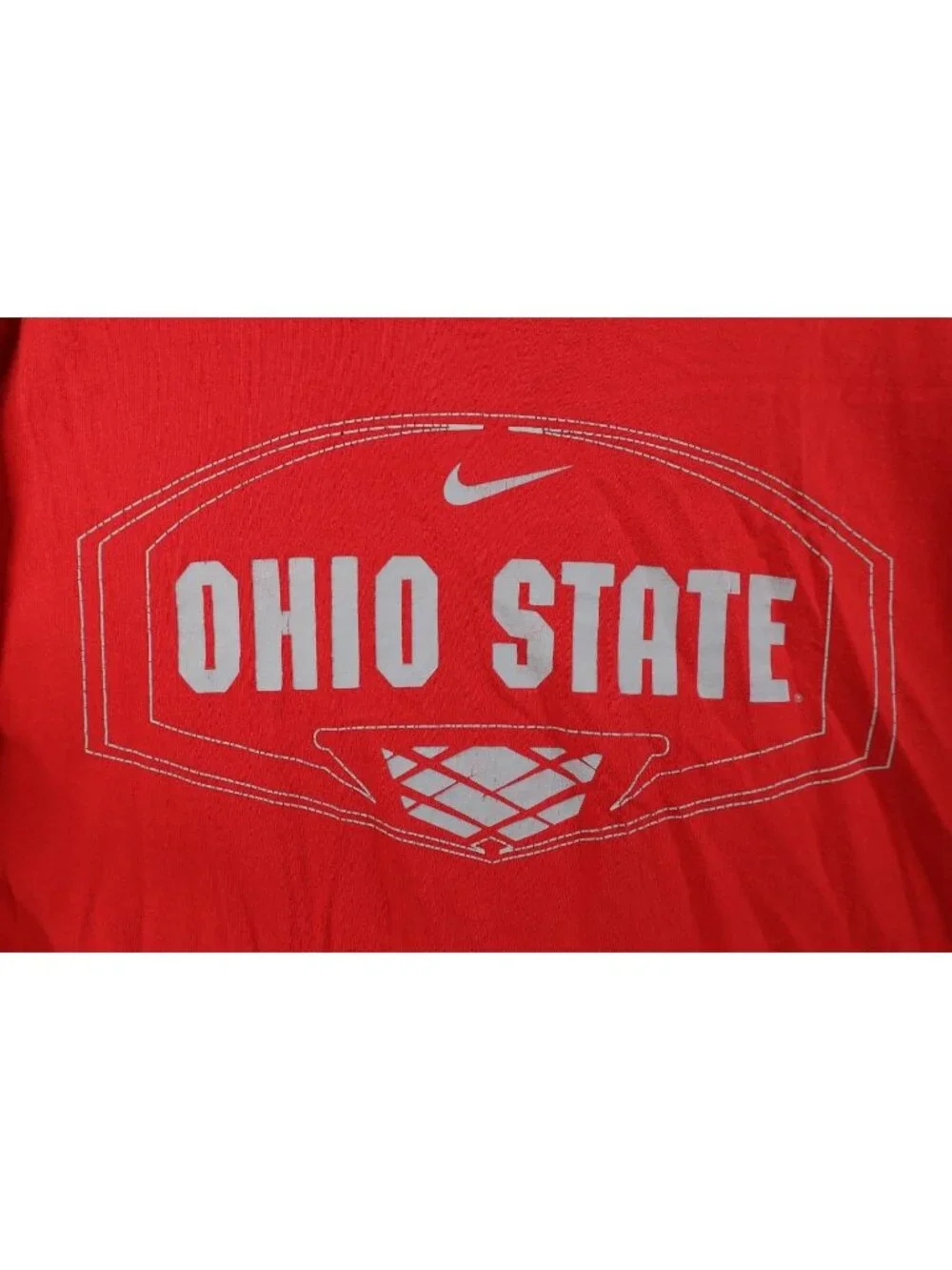 Vtg Nike Mens 2XL Travis Scott Swoosh Ohio State University Basketball T-Shirt